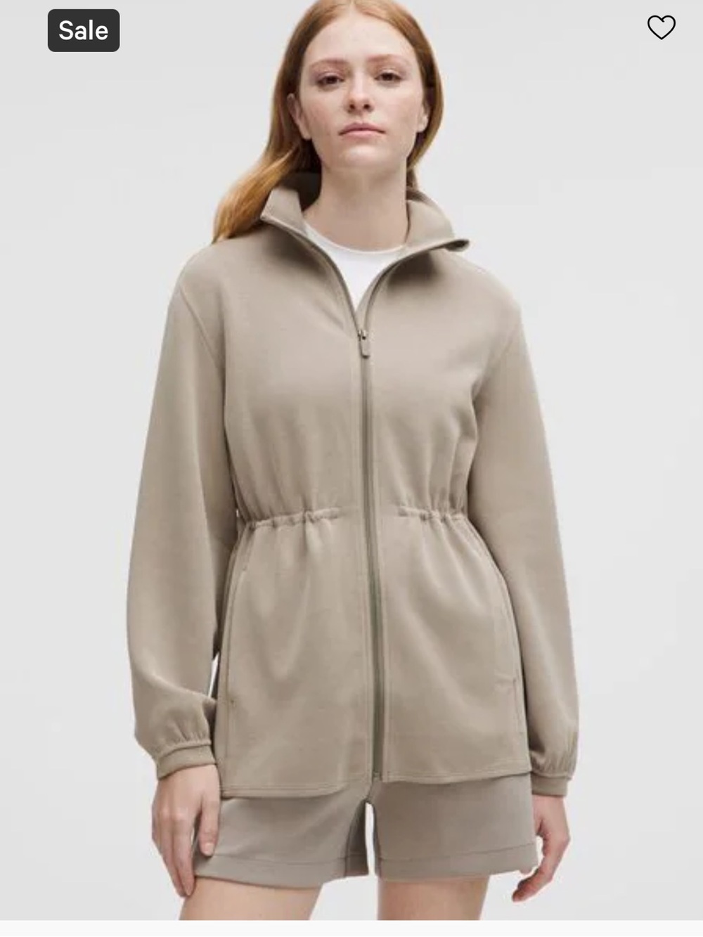 Lululemon Softstreme Cinch-Waist Full-Zip Jacket Trench